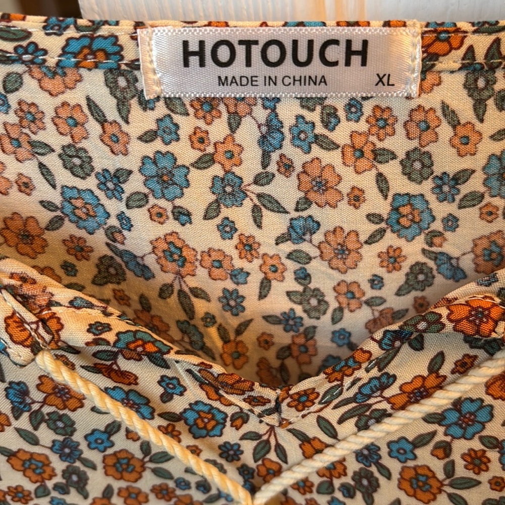 Hotouch Floral Boho Dress with Tassel Size XL - Picture 5 of 8